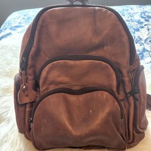 Genuine leather backpack